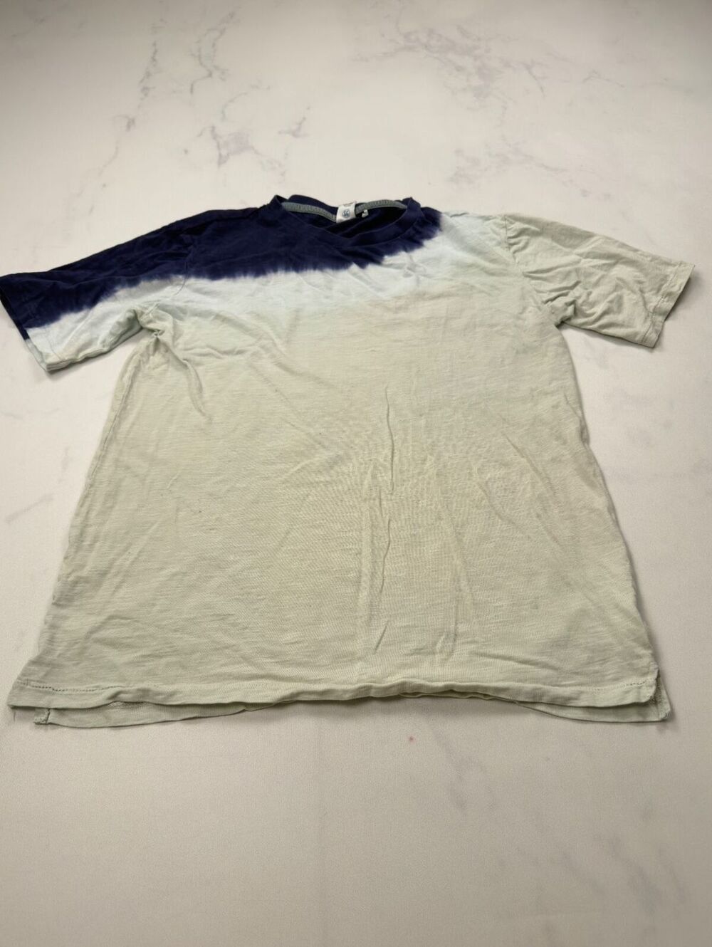 Sovereign Code Colorblock T Shirt White Navy 90s Minimalist - Boys XL